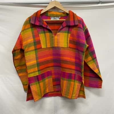Skye Smocks Womens Multicoloured Open Neck Smock Size S
