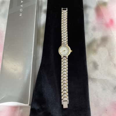 AVON Brushed Silver & Gold Toned Watch. New & Working 