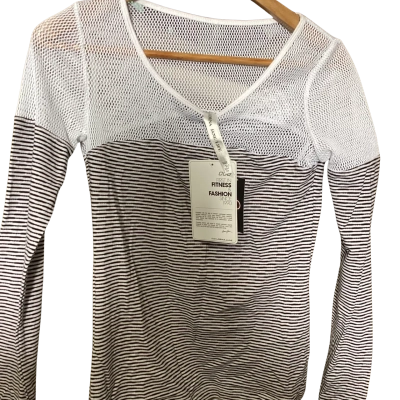 Lorna Jane Womens  Size S Jersey Black  / White 
