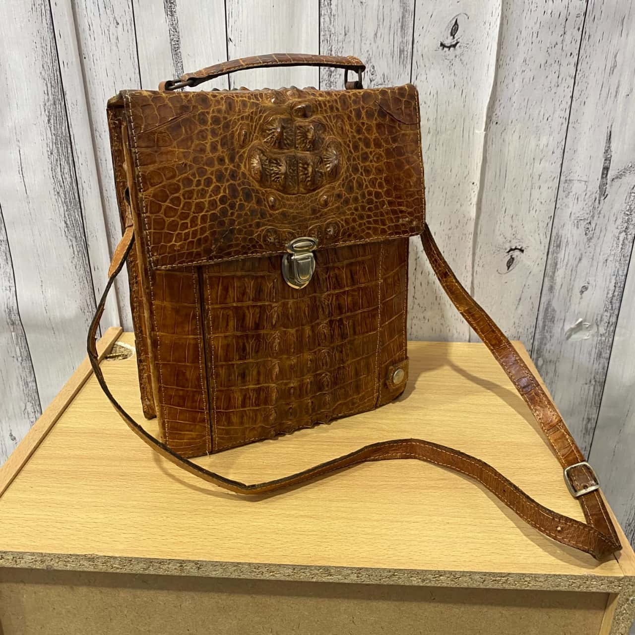 Brown And Black Striped Cross Body Bag main image 0
