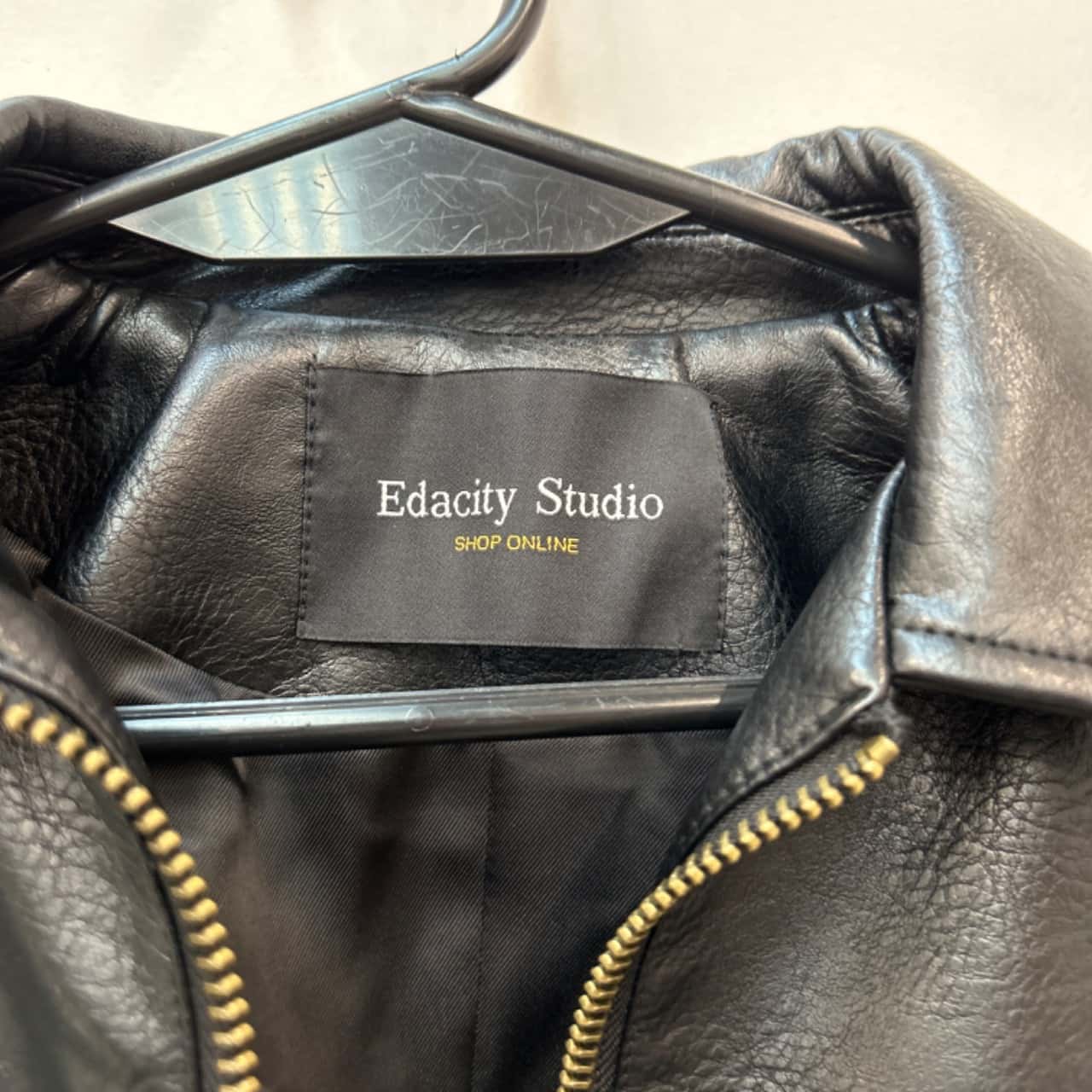 Edacity Studio cropped bomber jacket Size XS Black (s) - Used Good ...