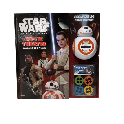 Star War - the Force Awakens- Movie Theater Srorybook and BB-8 Projector