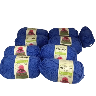 Cleckheaton Country 8 Ply Knitting Wool Col 2344 Lot 798004 x 8 as pictured