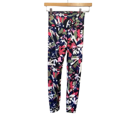 Lululemon Womens  Size 4 Leggings Blue / Pink  / White 