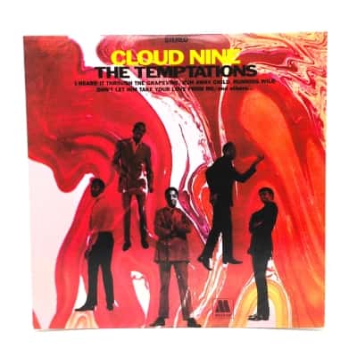 12" Limited Edition Fuchsia/Clear Cloud Coloured Re-Issue Album Cloud Nine The Temptations In Near Perfect Condition