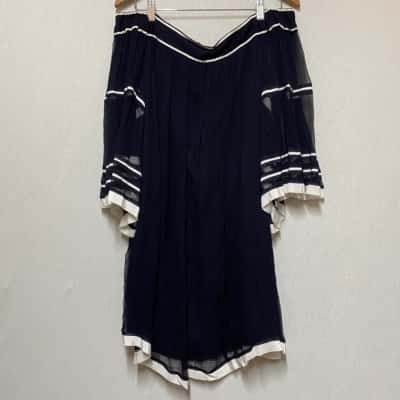 Witchery Womens  Size 14 Blue Blouse Dress