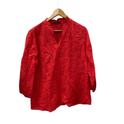 Liz Jordan Womens  Size 16 Short Sleeve Top Red 