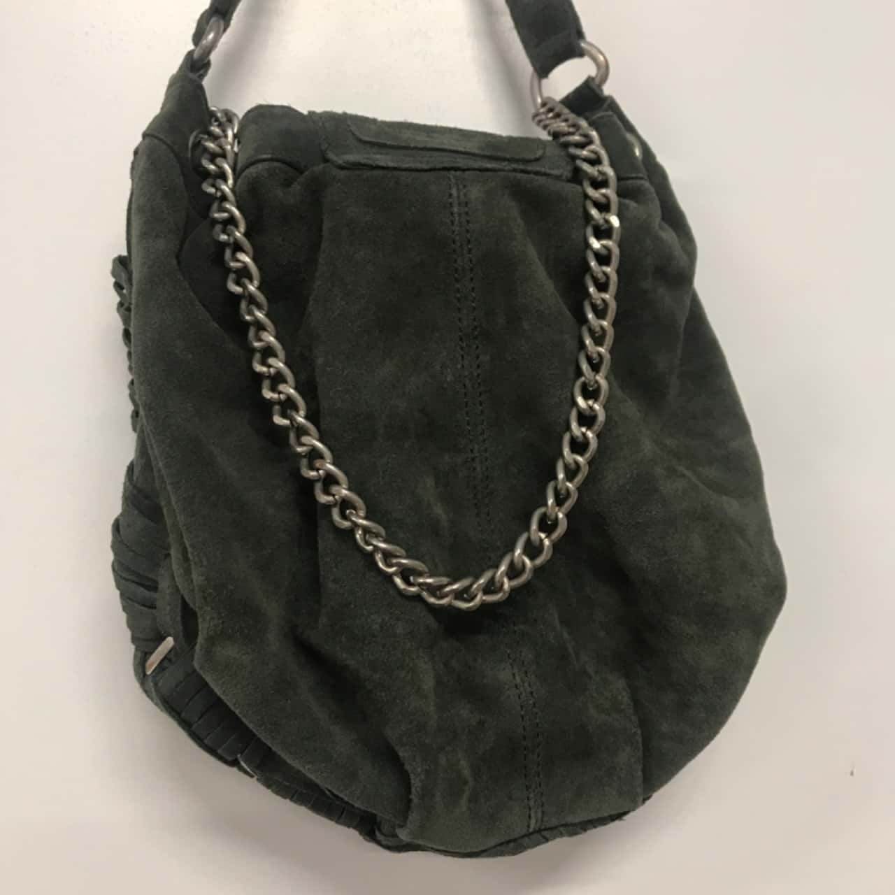 Cedar Green Suede Handbag (s)