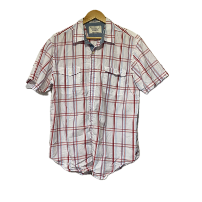 Nautica Mens  shirt Size L Blue / Red / White 