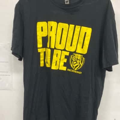 Richmond AFL Mens  Size XL Black t shirt 