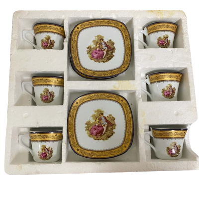 Pardis Chini Porcelain Set of 6 cup and Saucer