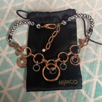 Mimco Womens Chain Link/Circle Necklace