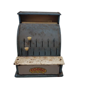 Vintage Metal Child's Cash Register