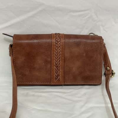 Colorado Cross Body Bag Brown 100% Genuine Cow Leather