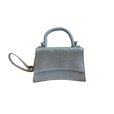 Novo Women's Faux Suede Rhine stoned Cross Body Bag Grey 