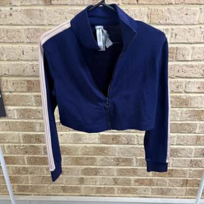 Lorna Jane Womens cropped navy jacket Size XS 
