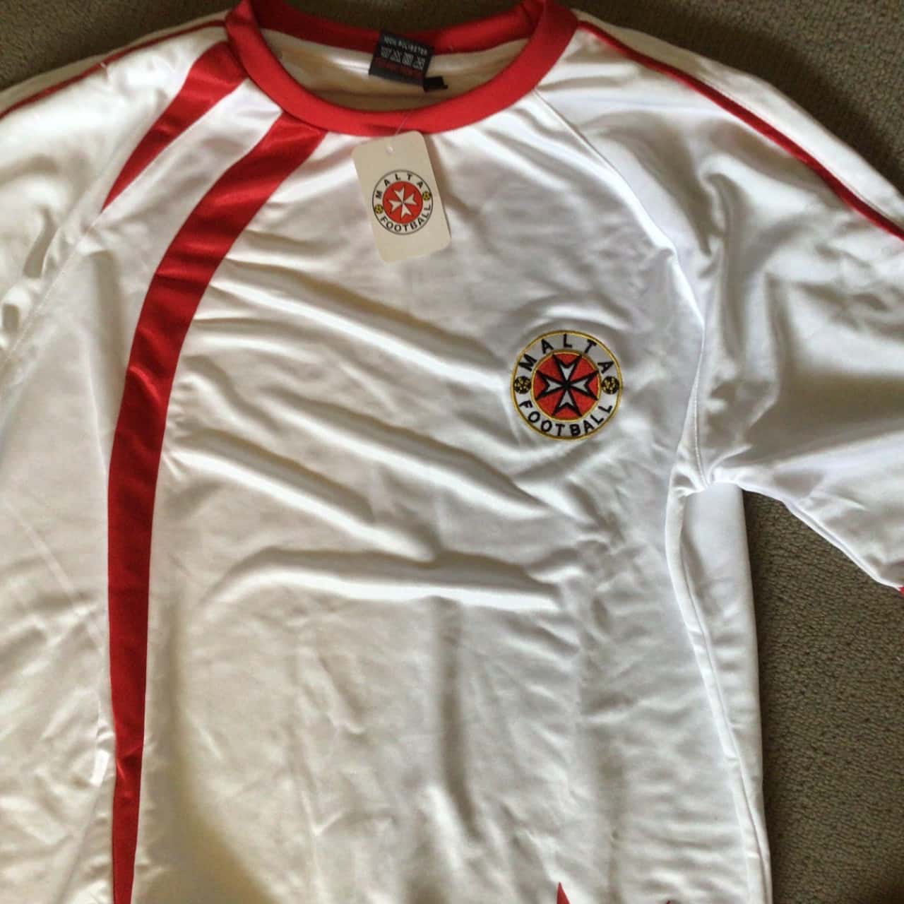 Bnwt Mens 2 Pce Givova Malta Football Club Shorts Shirt Size M Red White