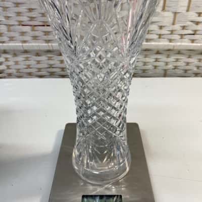 Bohemian full lead crystal 31cm vase