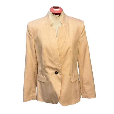Zara Womens  Size 8 Blazer Beige 