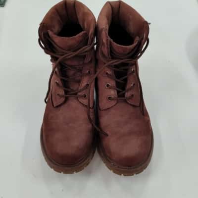 Timberland Unisex Size 7 Maroon Boots