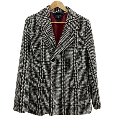 Tommy Hilfiger Size XL Plaid Wool Blend Lined Peacoat 
