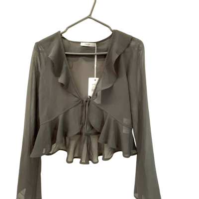 Jorge Womens  Size 8 3/4 Sleeve Shirt / Blouse Black  