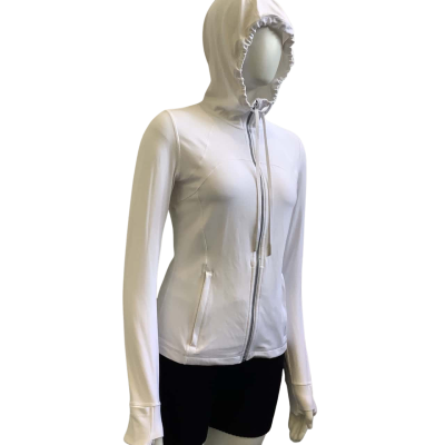 Lululemon Womens AUS Size 8 Hooded Performance Jacket White