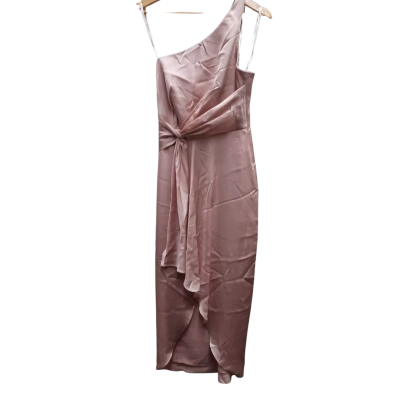 New With Tags FOREVER NEW 'Haidee' Blush Colour One Shoulder Midi Dress In Size 8 Orrp$169.99