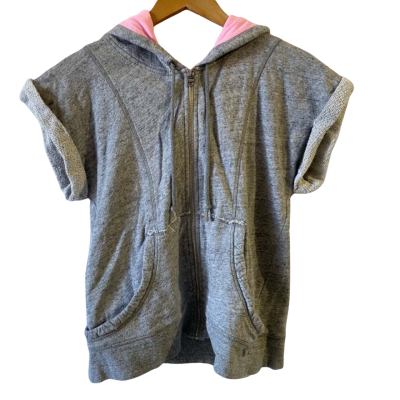 Lorna Jane Womens Size M Hoodie Vest Grey 