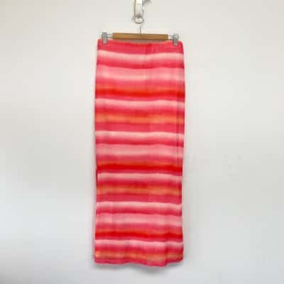Charlie Holiday Water Colour Stripe Stone Skirt  Size 12 