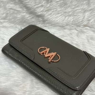 Mimco Womens Khaki / Rose Gold wallet 