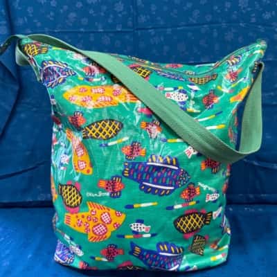 Vintage**Ken Done.  Fish Beach Bag/ Picnic Bag.  