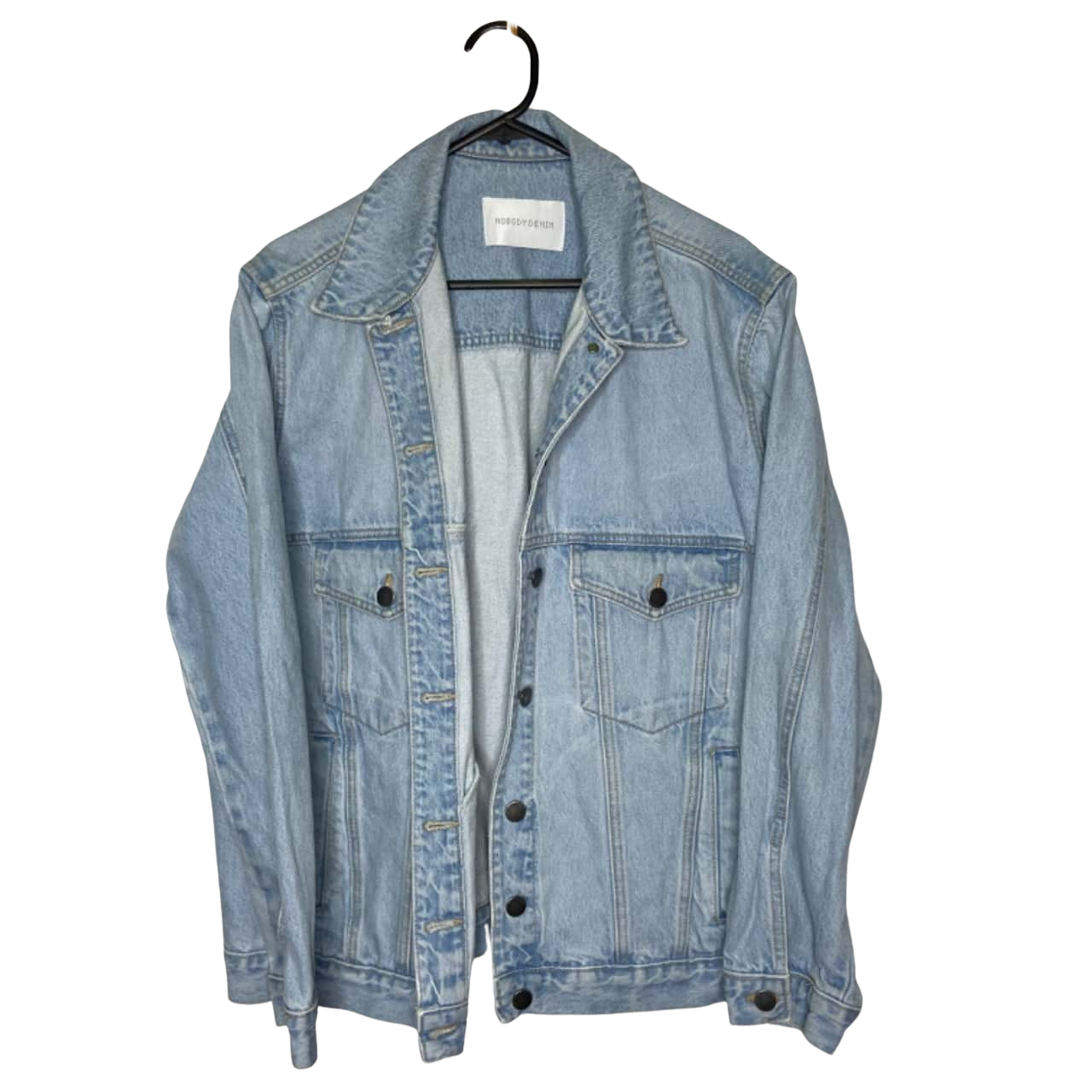 Nobody Denim Womens Size XL Denim Jacket Sky Blue