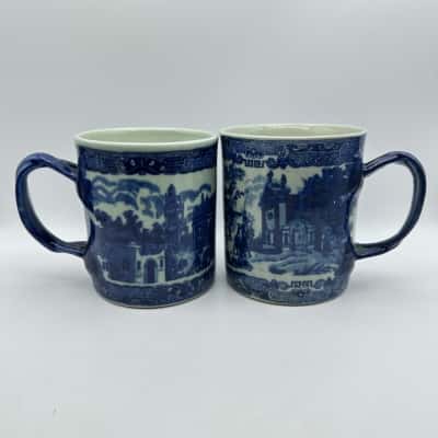 2 x Victoria Ware Ironstone Large Mugs