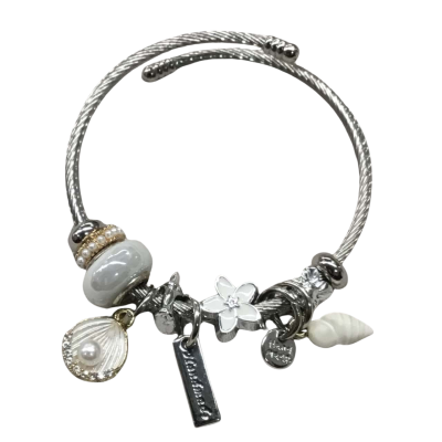  Women's Silver-tone Bracelet 
