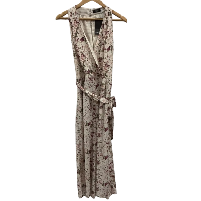 Forcast Womens  Size 14 Sleeveless Jumpsuit Floral