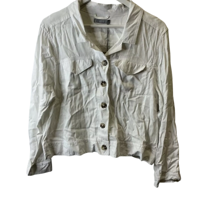 Katies Womens  Size 16 Button Up Top White 
