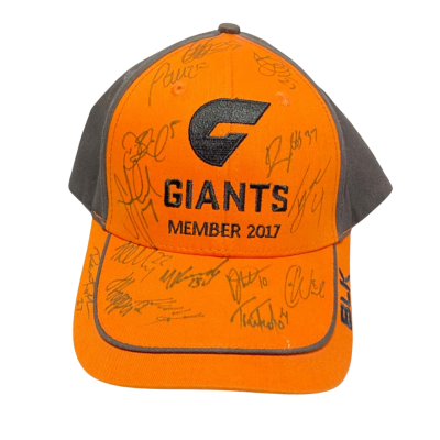 Signed AFL Giants 2017 Members Supporter Cap One Size 