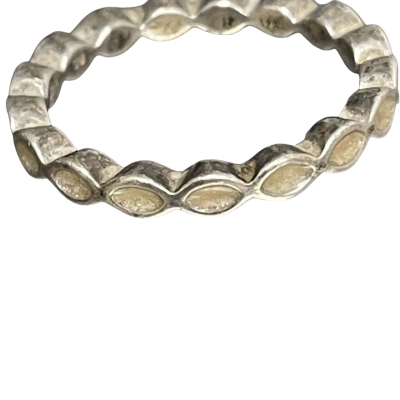 Pandora Womens Sterling Silcer & CZ 'Better Together' Ring 