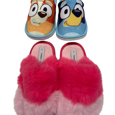 X2 pairs Kids Size 1 slippers 