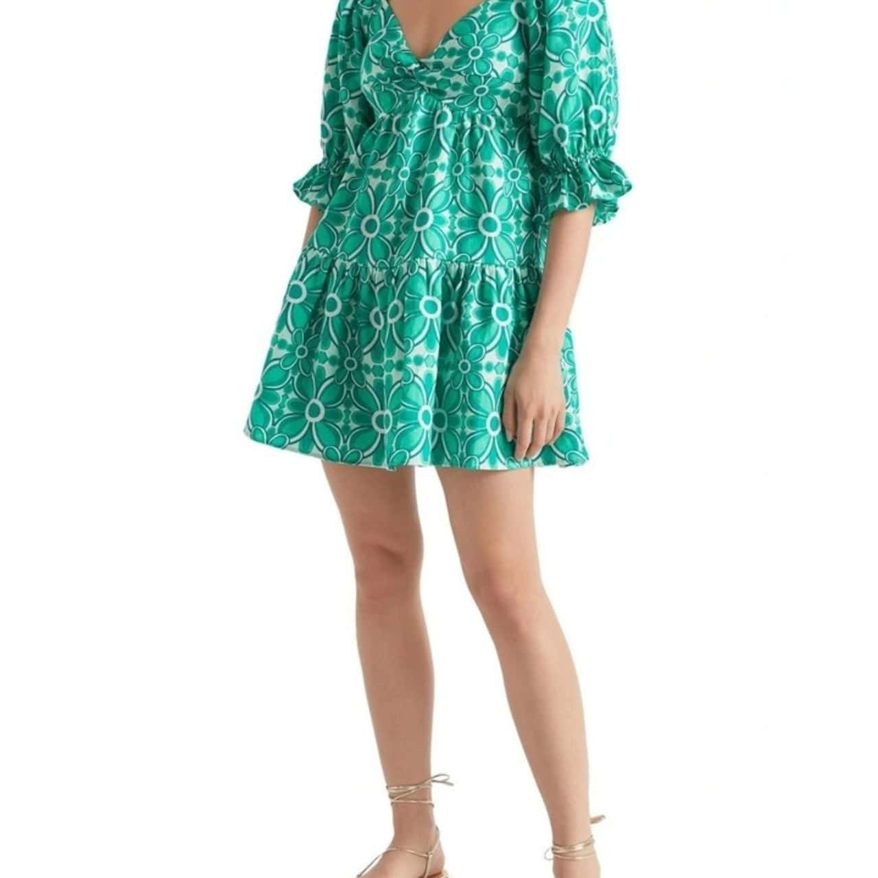 slim fit dress slacks Green Seed Dress, 6 – Reinvent Boutique Lincoln main image 1