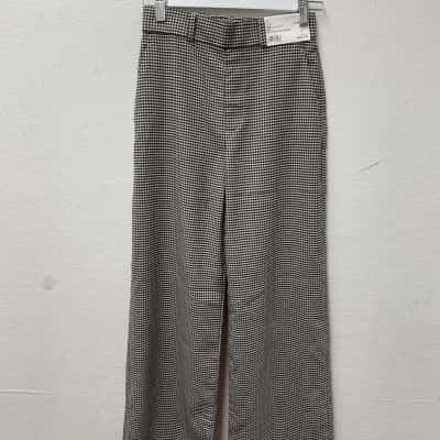 Uniqlo Women's Size XXS Straight/ Wide Leg Pants Black  / White 
