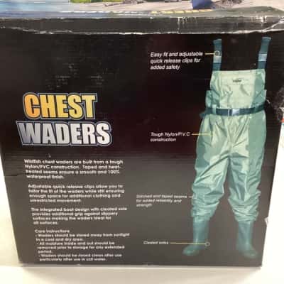  Mens chest waders Size 12 Green 