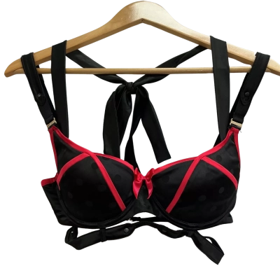 Honey Birdette Black and red bra, Size 12