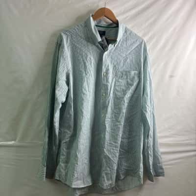 Sportscraft Mens  Size XL Business Shirt Pinstriped 