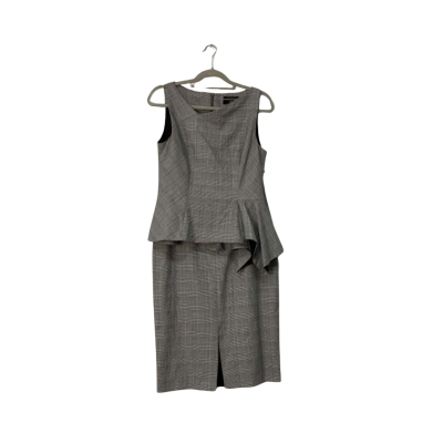 Cue Size 12 Grey skirt and peplum top