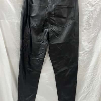 Forever New faux leather pants black 12