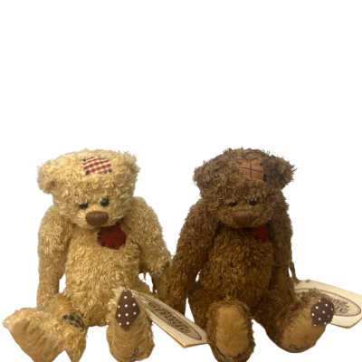 Small Pair of The Ganz Cottage Teddy Bears