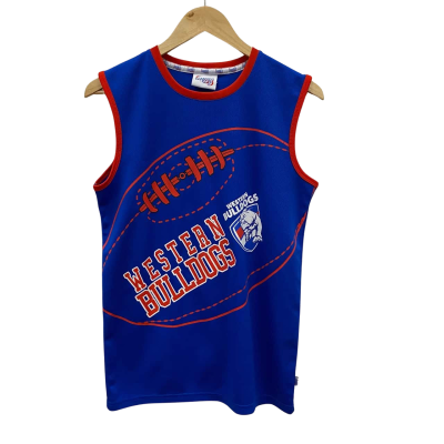 AFL Kids Singlet Size 16 Blue 