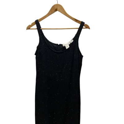 Sussan Womens  Size L Black Evening Dress